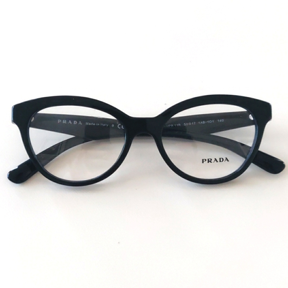 Prada 11RV Glasses 50-17-140. Black